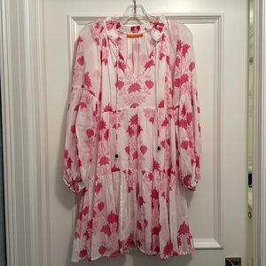Oliphant Balloon Sleeve Pink Dress Size XS